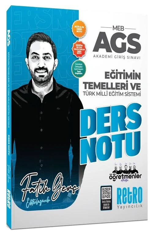 2026 MEB-AGS Eğitimin Temelleri ve Türk Milli Eğitim Sistemi Ders Notu - Fatih Genç Retro Yayıncılık