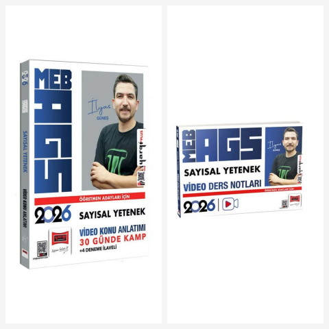 2026 MEB-AGS Öğretmen Adayları İçin Sayısal Yetenek 30 Günde Kamp Kitabı ve Ders Notları Seti Yargı Yayınları