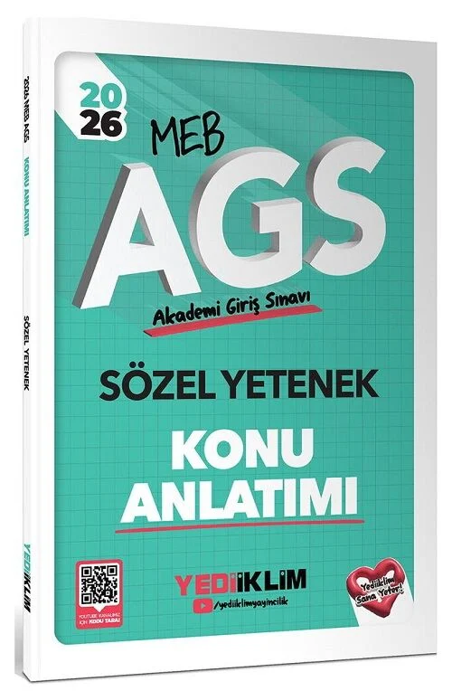 2026 MEB-AGS Sözel Yetenek Konu Anlatımı Yediiklim Yayınları