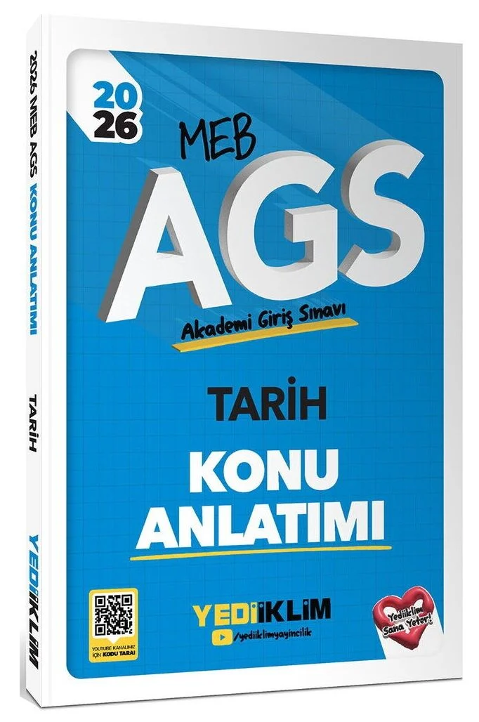 2026 MEB-AGS Tarih Konu Anlatımı Yediiklim Yayınları