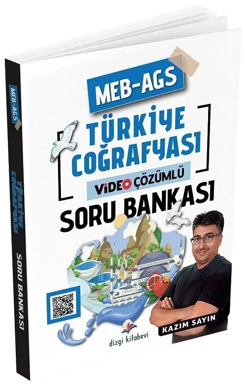 2026 MEB-AGS Türkiye Coğrafyası Soru Bankası Çözümlü - Kazım Sayın Dizgi Kitap Yayınları