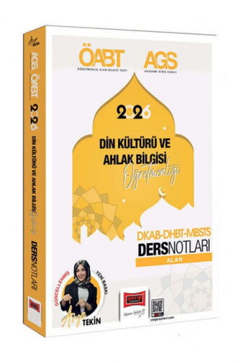 2026 ÖABT MEB-AGS DKAB DHBT MBSTS Din Kültürü ve Ahlak Bilgisi Alan Ders Notları - Asya Tekin Yargı Yayınları