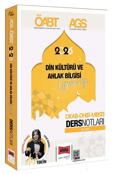 2026 ÖABT MEB-AGS DKAB DHBT MBSTS Din Kültürü ve Ahlak Bilgisi Alan Ders Notları - Asya Tekin Yargı Yayınları