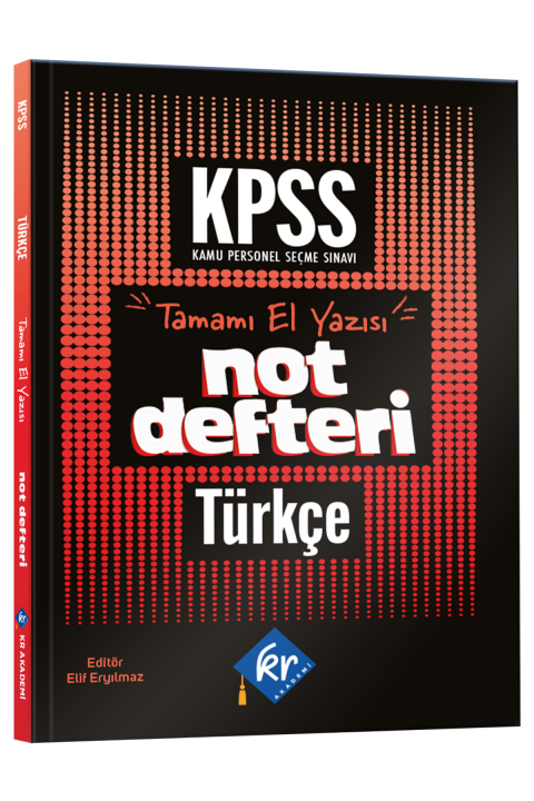 2026 Önlisans- Lise KPSS Türkçe Konu Anlatımlı Not Defteri KR Akademi Yayınları