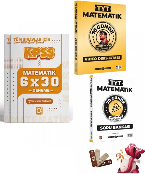 2026 YKS TYT 70 Günde Matematik Muhteşem 3lü Set Mert Hoca ve Bigelio Yayıncılık