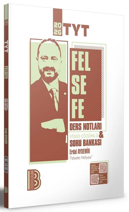 2026 YKS TYT Felsefe Ders Notları Soru Bankası Çözümlü - Erdal Aydemir Benim Hocam Yayınları