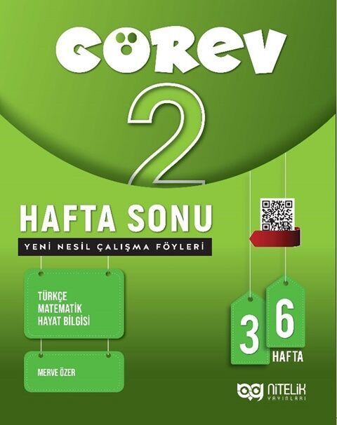 2.Sınıf Görev Hafta Sonu Yeni Nesil Çalışma Föyü 36 Hafta Nitelik Yayınları