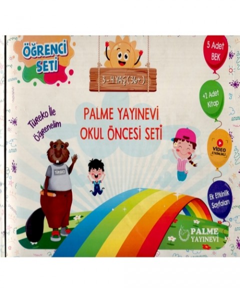 3 - 4 Yaş İçin Okul Öncesi Seti Palme Yayınları