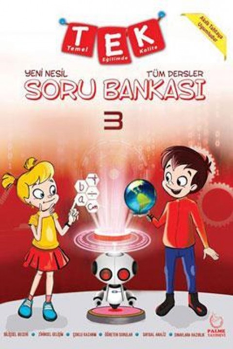 3. Sınıf TEK Tüm Dersler Yeni Nesil Soru Bankası Palme Yayınları