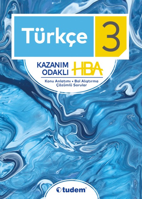 3. Sınıf Türkçe Kazanım Odaklı HBA Tudem Yayınları