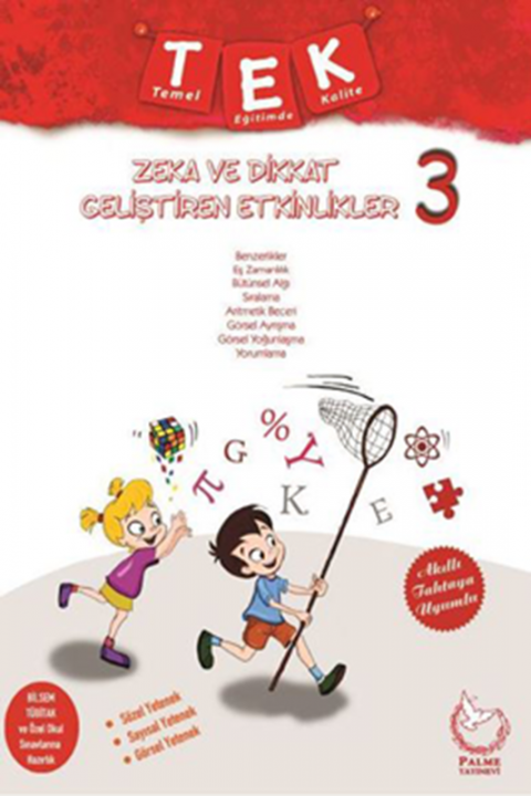 3. Sınıf Zeka ve Dikkat Geliştiren Etkinlikler + Yaprak Test Hediyeli Palme Yayınları