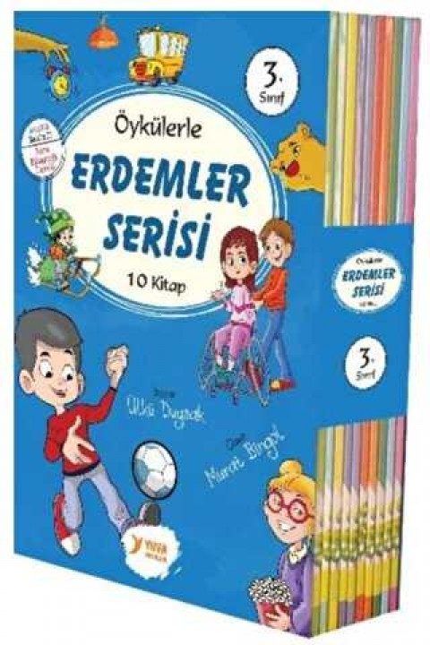 3. Sınıflar İçin Öykülerle Erdemler Serisi 10 Kitap Yuva Yayınları