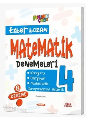 4. Sınıf Matematik Ezberbozan Denemeleri Fenomen Yayınları
