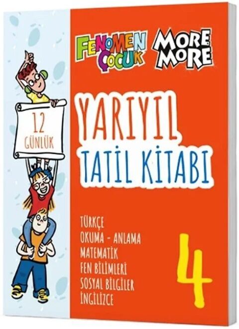 4. Sınıf Tüm Dersler Yarıyıl Tatil Kitabı Fenomen Yayınları