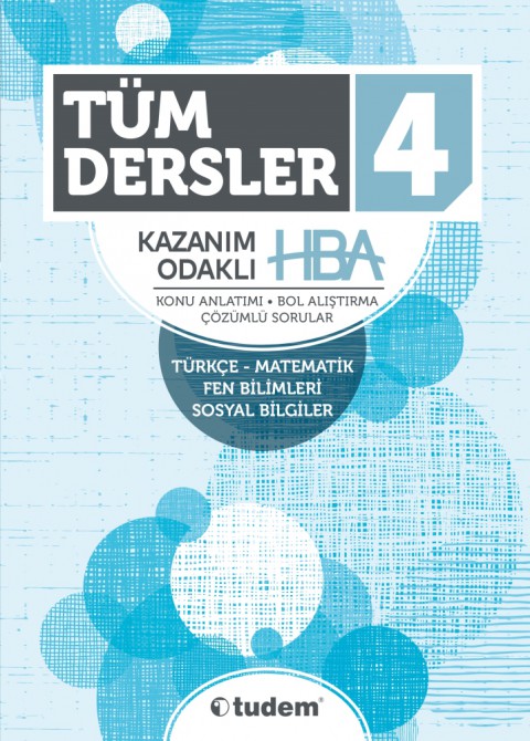 4.Sınıf Tüm Dersler Kazanım Odaklı HBA Tudem Yayınları