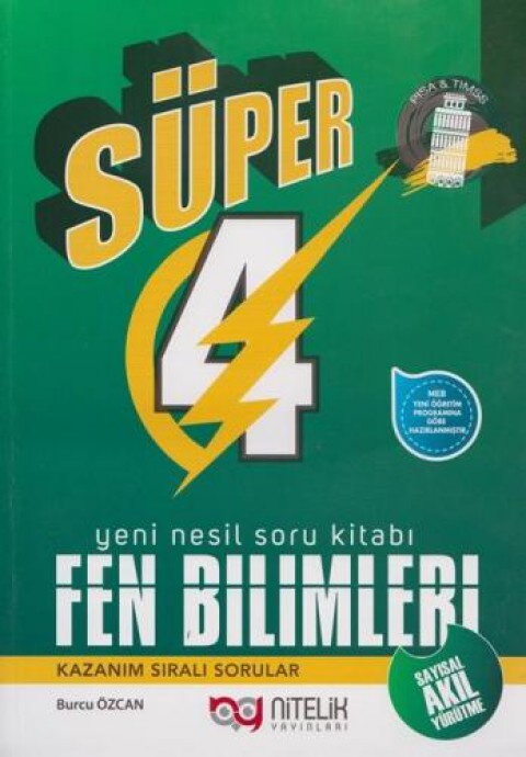 4.Sınıf Yeni Nesil Süper Matematik Soru Bankası B Nitelik Yayınları