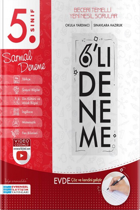 5. Sınıf 6 lı Sarmal Deneme Evrensel İletişim Yayınları