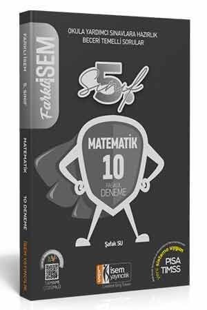 5. Sınıf Farklı İsem Matematik Tamamı Çözümlü 10 Fasikül Deneme İsem Yayıncılık