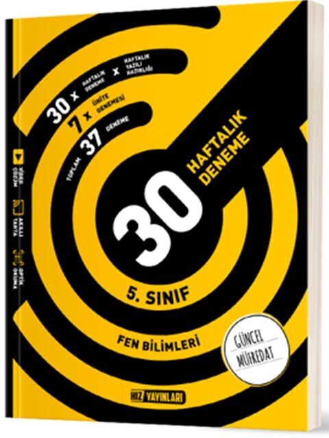 5. Sınıf Fen Bilimleri 30 Haftalık Deneme Hız Yayınları