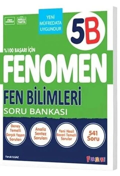 Fenomen 5. Sınıf Fen Bilimleri B Fenomen Soru Bankası Fenomen Yayınları