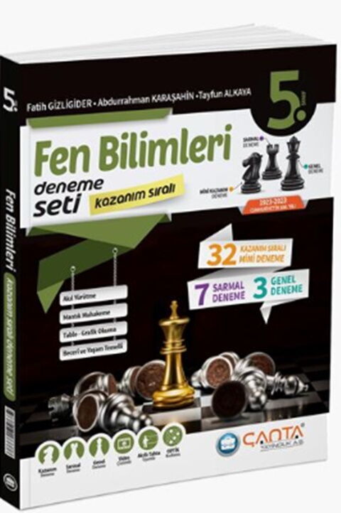 5. Sınıf Fen Bilimleri Kazanım Sıralı Deneme Seti Çanta Yayınları