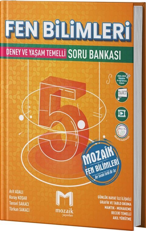5. Sınıf Fen Bilimleri Soru Bankası Mozaik Yayınları