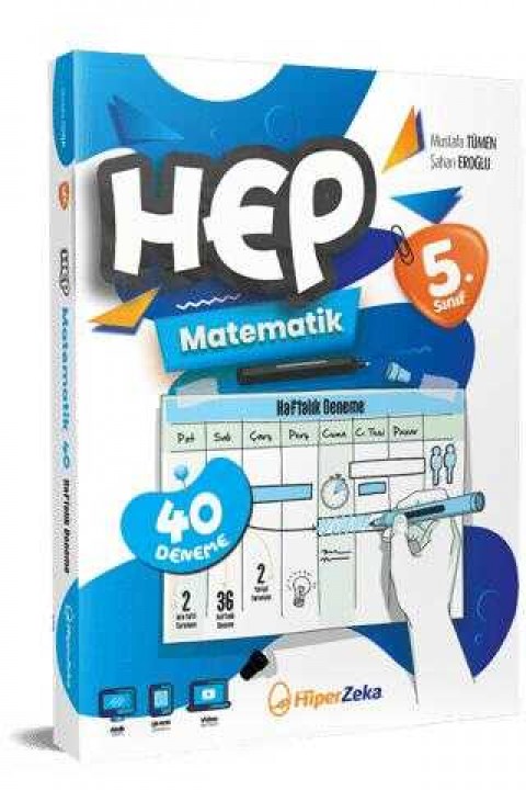 5. Sınıf HEP Matematik Haftalık Deneme Föyleri Hiper Zeka Yayınları