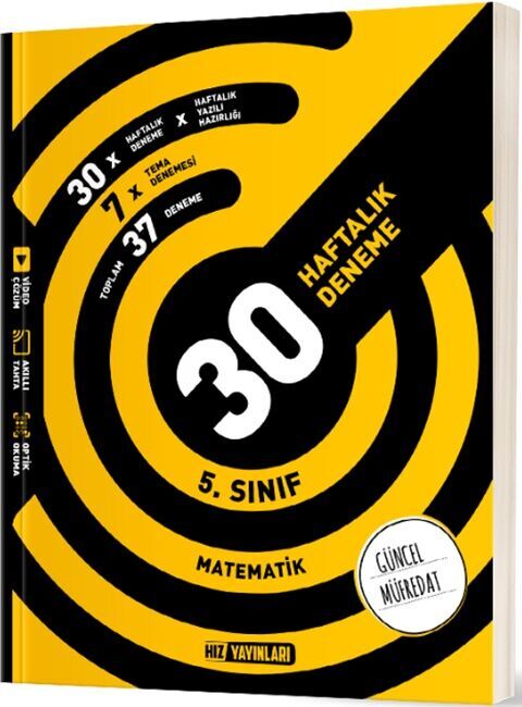 5. Sınıf Matematik 30 Haftalık Deneme Hız Yayınları