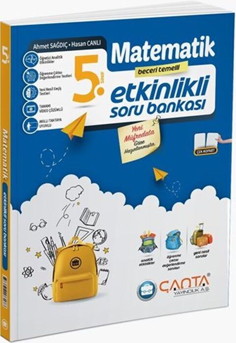 5. Sınıf Matematik Etkinlikli Kazanım Soru Bankası Çanta Yayınları