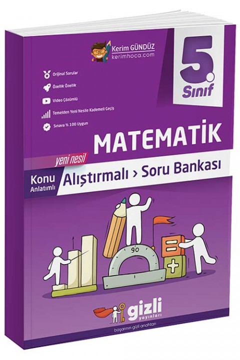 5. Sınıf Matematik Konu Anlatımlı Soru Bankası Gizli Yayınları
