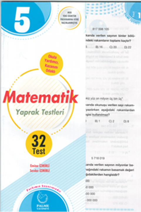 5. Sınıf Matematik Yaprak Test Palme Yayınları