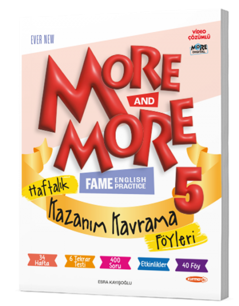 5. Sınıf More And More Haftalık Kazanım Kavrama Föyleri Kurmay Elt Yayınları