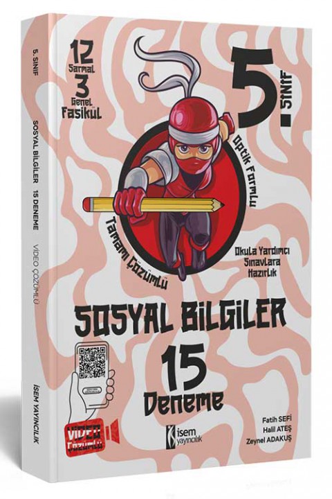 5. Sınıf Sosyal Bilgiler 15 Deneme İsem Yayıncılık
