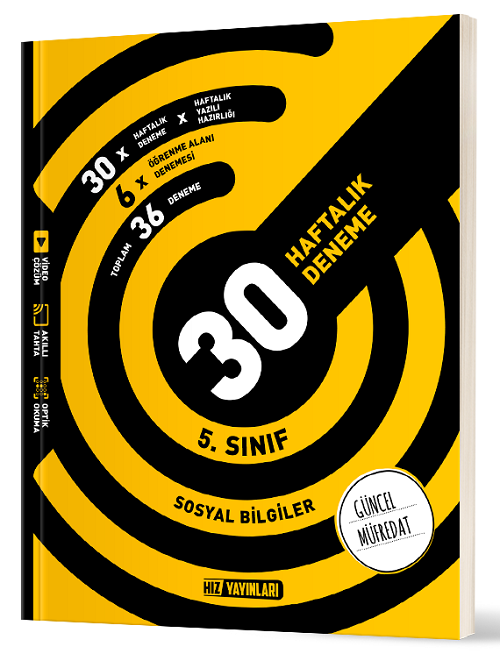 5. Sınıf Sosyal Bilgiler 30 Deneme Hız Yayınları
