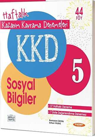 5. Sınıf Sosyal Bilgiler Haftalık Kazanım Kavrama Denemeleri Kurmay Elt Yayınları