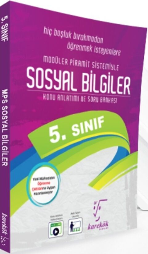 5. Sınıf Sosyal Bilgiler MPS Konu Anlatımlı Soru Bankası Karekök Yayınları