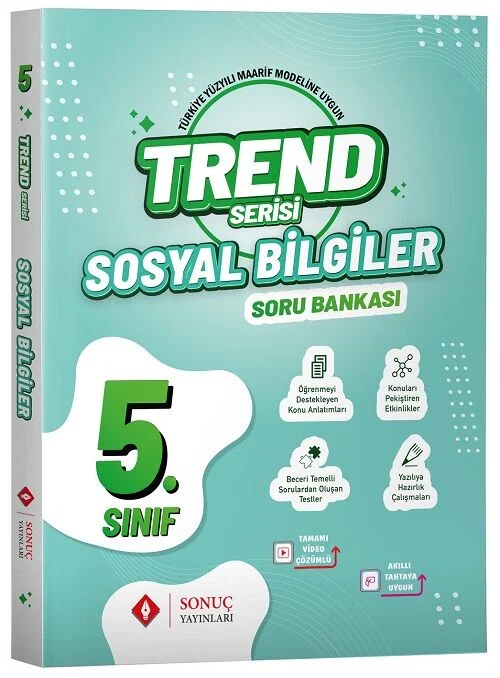 5. Sınıf Sosyal Bilgiler Trend Soru Bankası Sonuç Yayınları