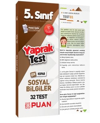 5. Sınıf Sosyal Bilgiler Yaprak Test Puan Yayınları