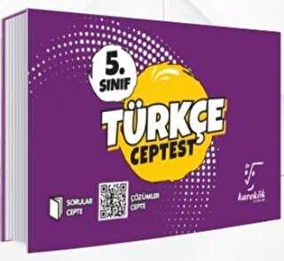 5. Sınıf Türkçe Cep Test Karekök Yayınları