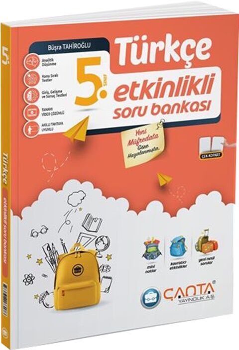 5. Sınıf Türkçe Etkinlikli Kazanım Soru Bankası Çanta Yayınları