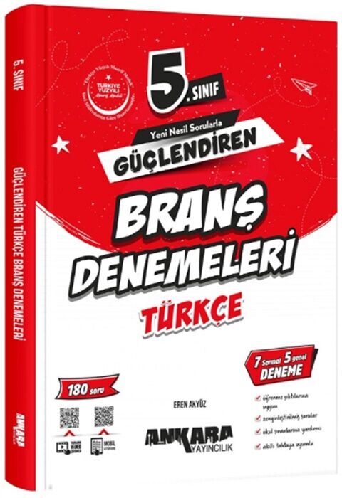 5. Sınıf Türkçe Güçlendiren Branş Denemeleri Ankara Yayıncılık