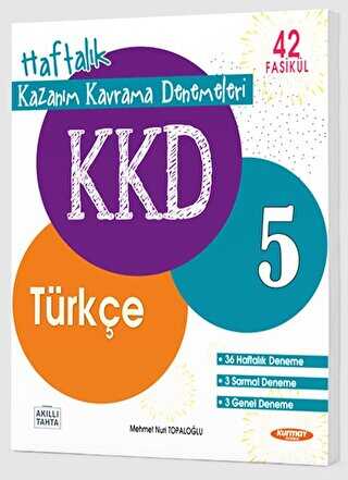 5. Sınıf Türkçe Haftalık Kazanım Kavrama Denemeleri Kurmay Elt Yayınları