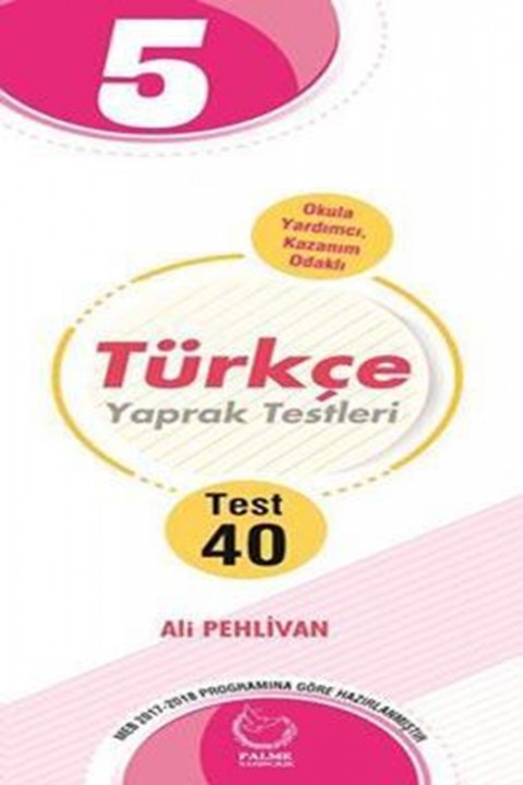 5. Sınıf Türkçe Yaprak Test (40 Test) Palme Yayınları