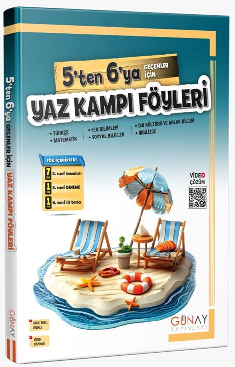 5 den 6 ya Geçenler İçin Yaz Kampı Föyleri Günay Yayınları
