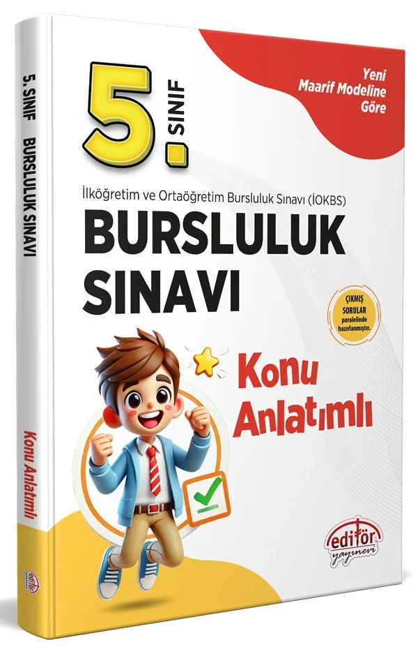 5.Sınıf Bursluluk Sınavı Konu Anlatımlı Karekod Çözümlü Editör Yayınevi