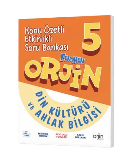 5.Sınıf Din Kültürü ve Ahlak Bilgisi Akıllı Defter Orjin Yayınları