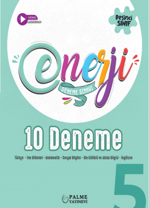 5.Sınıf Enerji Tüm Dersler 10 Deneme Palme Yayınları