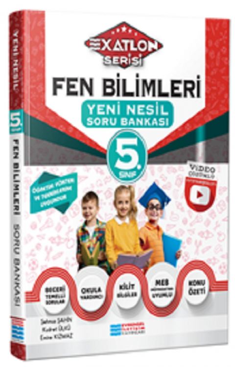 5.Sınıf Exatlon Serisi Fen Bilimleri Video Çözümlü Soru Bankası Evrensel İletişim Yayınları