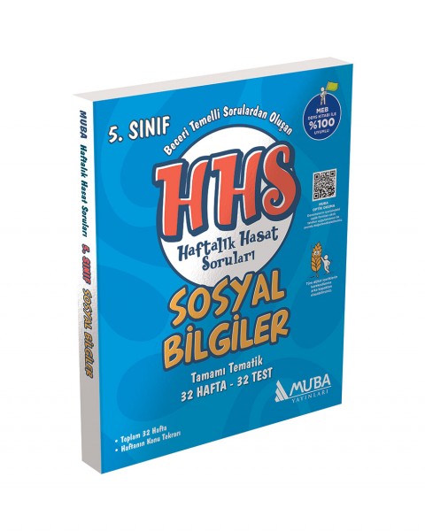 5.Sınıf Sosyal Bilgiler Haftalık Hasat Soruları (HHS) Muba Yayınları