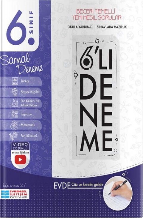 6. Sınıf 6 lı Sarmal Deneme Evrensel İletişim Yayınları
